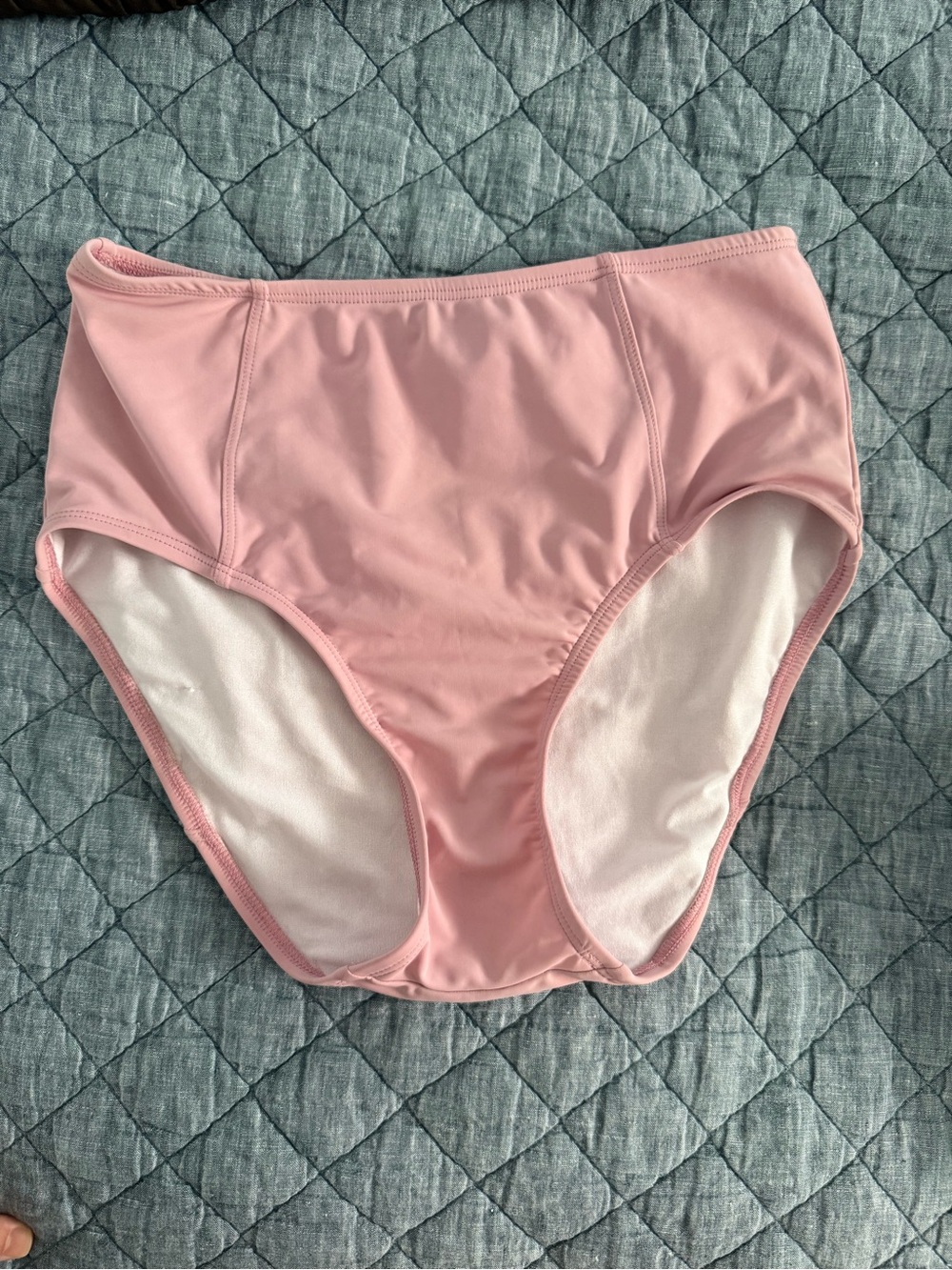 Pink High-Waist Bikini Bottom Lime Riki